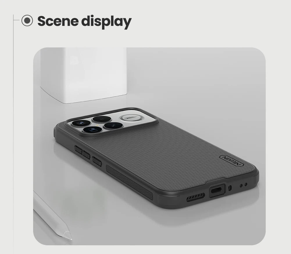 Nillkin For Xiaomi Poco F8 Ultra Case Magnetic Super Frosted Pro Magsafe Matte Full 360 Soft Frame Protection Back Cover