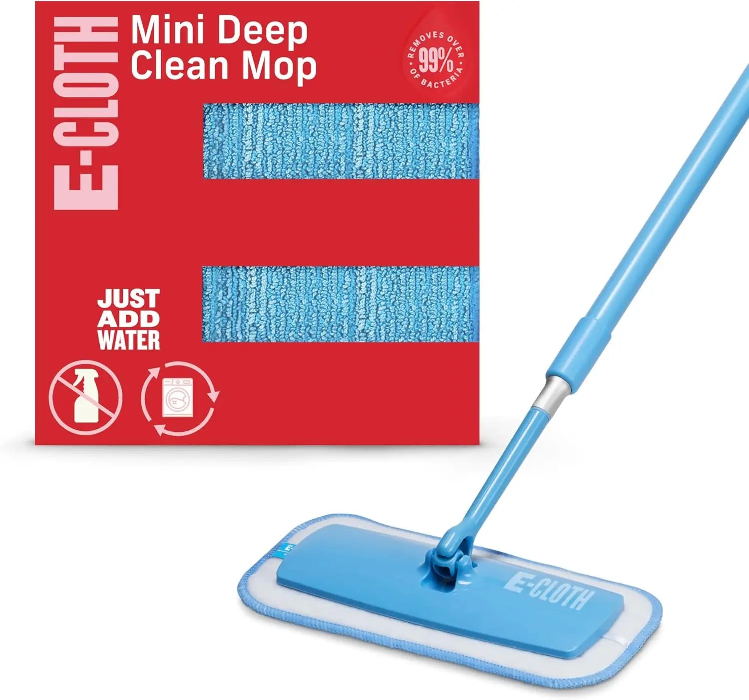 Premium Microfiber Deep Clean Mop for Hardwood, Tile, Laminate Floors, Washable and Reusable with 100-Wash Guarantee