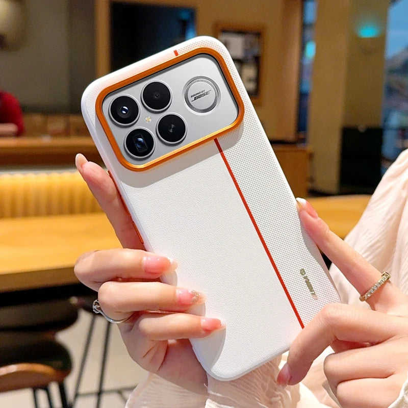 For Xiaomi POCO F8 Ultra Case Fashion Hard PU Leather Skin Protective Back Cover Case For Xiaomi POCO F8 Pro F8Ultra Phone Shell