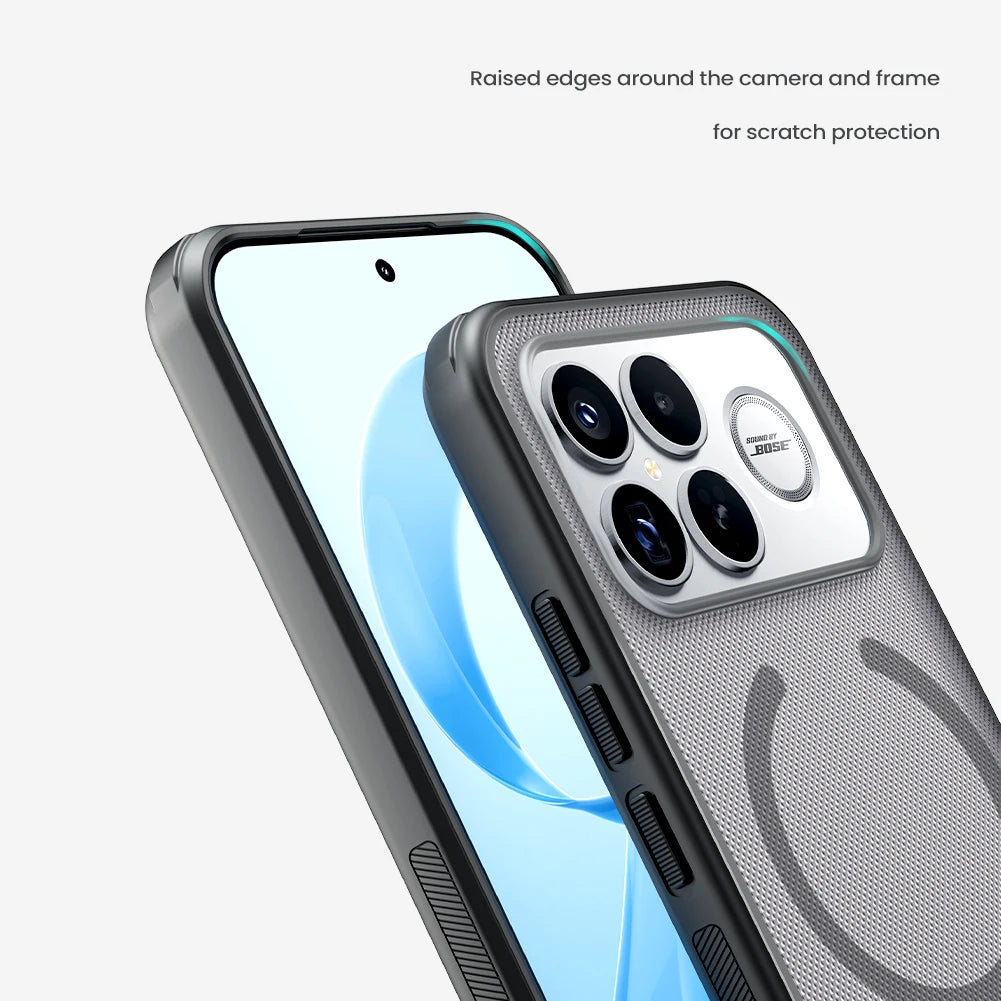 Nillkin For Xiaomi Poco F8 Ultra Case Magnetic Super Frosted Pro Magsafe Matte Full 360 Soft Frame Protection Back Cover