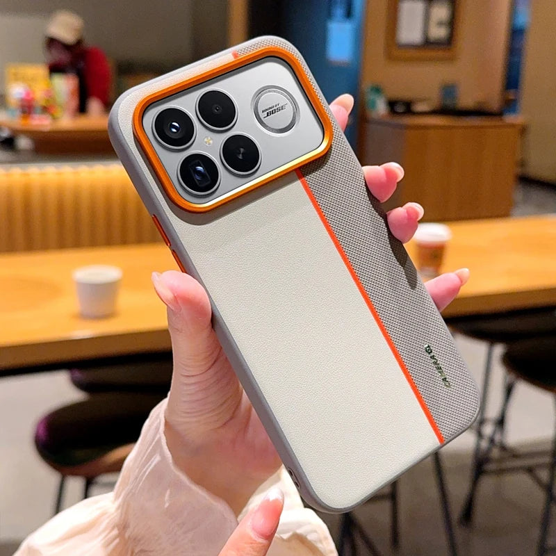 For Xiaomi POCO F8 Ultra Case Fashion Hard PU Leather Skin Protective Back Cover Case For Xiaomi POCO F8 Pro F8Ultra Phone Shell