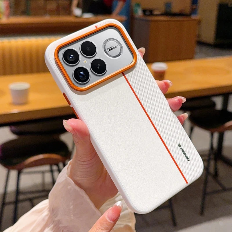 For Xiaomi POCO F8 Ultra Case Fashion Hard PU Leather Skin Protective Back Cover Case For Xiaomi POCO F8 Pro F8Ultra Phone Shell