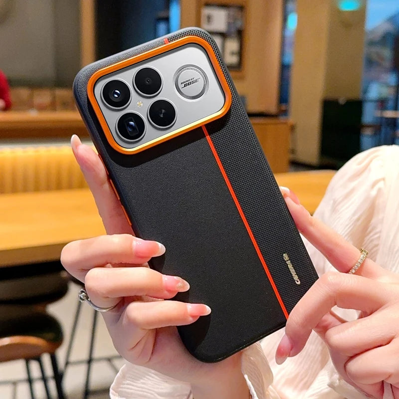 For Xiaomi POCO F8 Ultra Case Fashion Hard PU Leather Skin Protective Back Cover Case For Xiaomi POCO F8 Pro F8Ultra Phone Shell