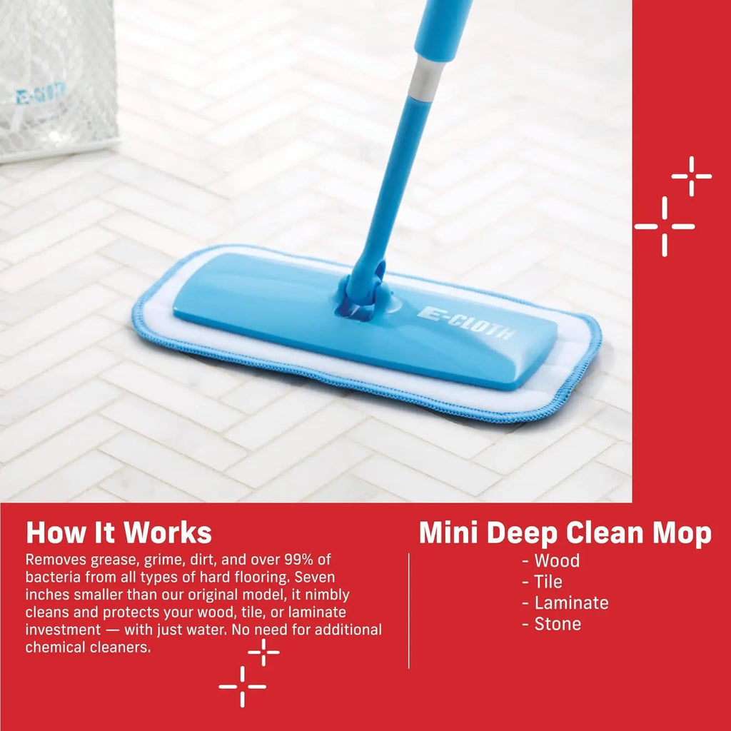 Premium Microfiber Deep Clean Mop for Hardwood, Tile, Laminate Floors, Washable and Reusable with 100-Wash Guarantee