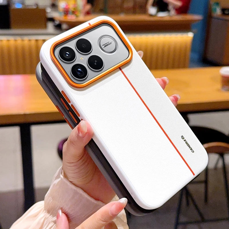 For Xiaomi POCO F8 Ultra Case Fashion Hard PU Leather Skin Protective Back Cover Case For Xiaomi POCO F8 Pro F8Ultra Phone Shell