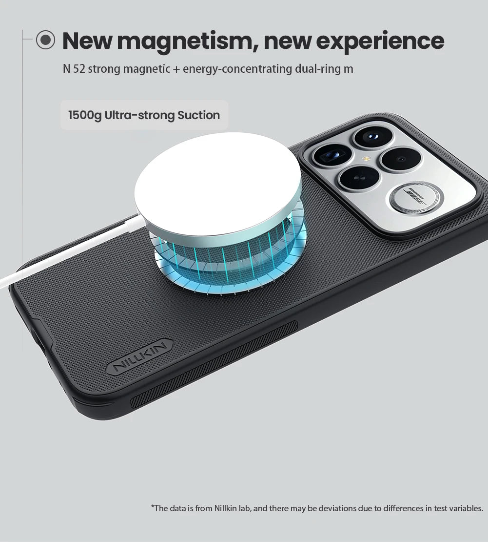 Nillkin For Xiaomi Poco F8 Ultra Case Magnetic Super Frosted Pro Magsafe Matte Full 360 Soft Frame Protection Back Cover