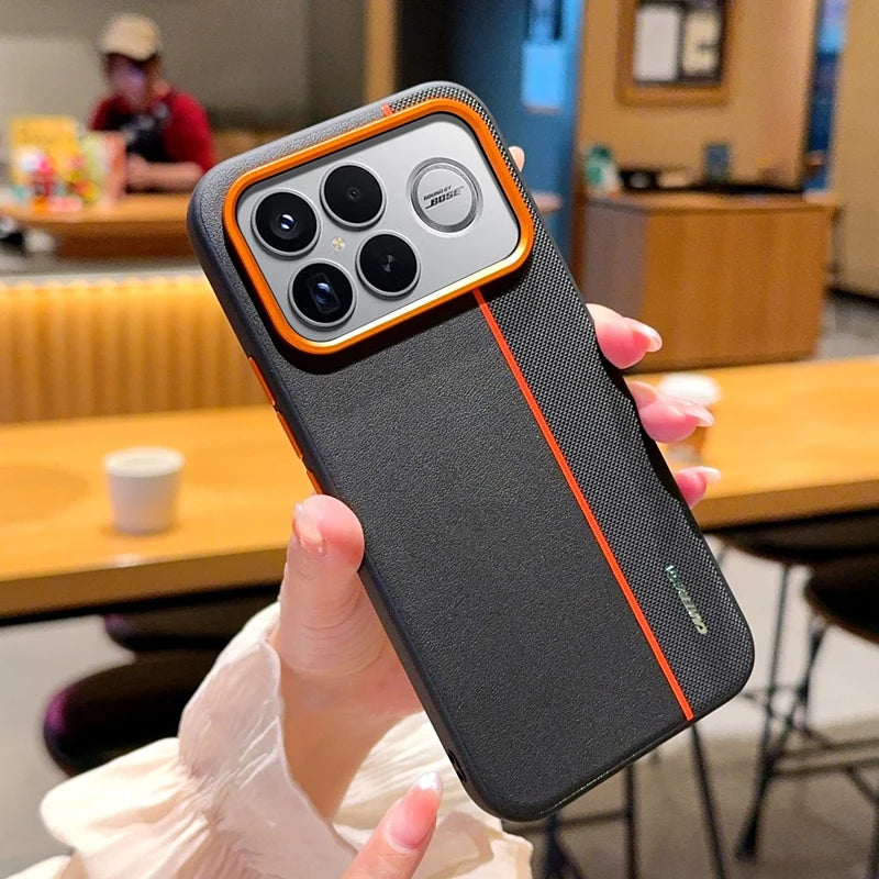 For Xiaomi POCO F8 Ultra Case Fashion Hard PU Leather Skin Protective Back Cover Case For Xiaomi POCO F8 Pro F8Ultra Phone Shell