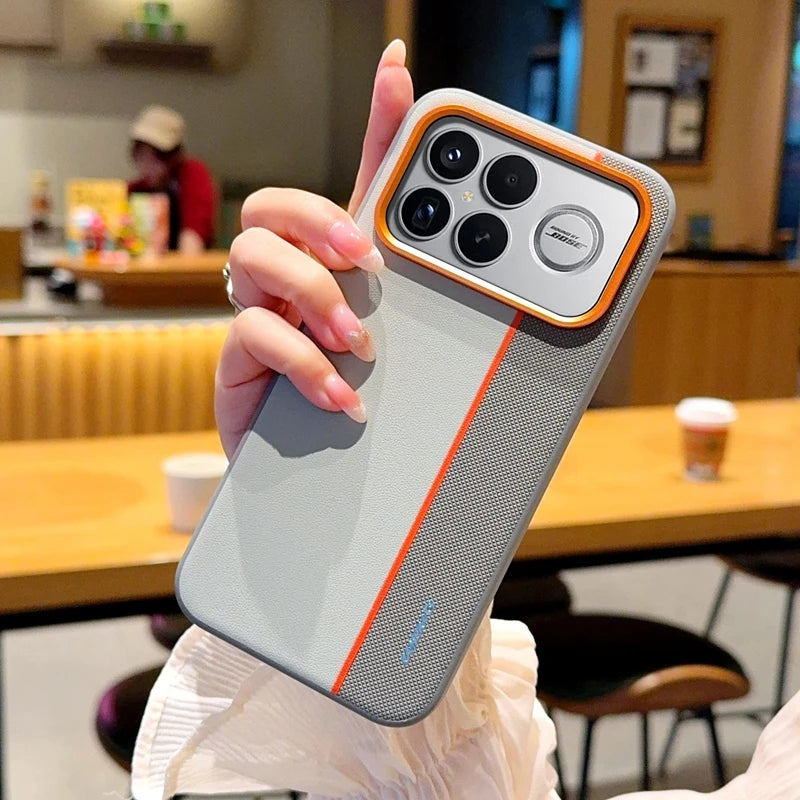 For Xiaomi POCO F8 Ultra Case Fashion Hard PU Leather Skin Protective Back Cover Case For Xiaomi POCO F8 Pro F8Ultra Phone Shell