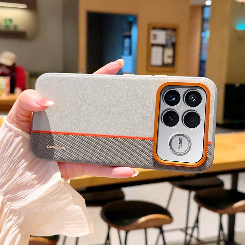 For Xiaomi POCO F8 Ultra Case Fashion Hard PU Leather Skin Protective Back Cover Case For Xiaomi POCO F8 Pro F8Ultra Phone Shell